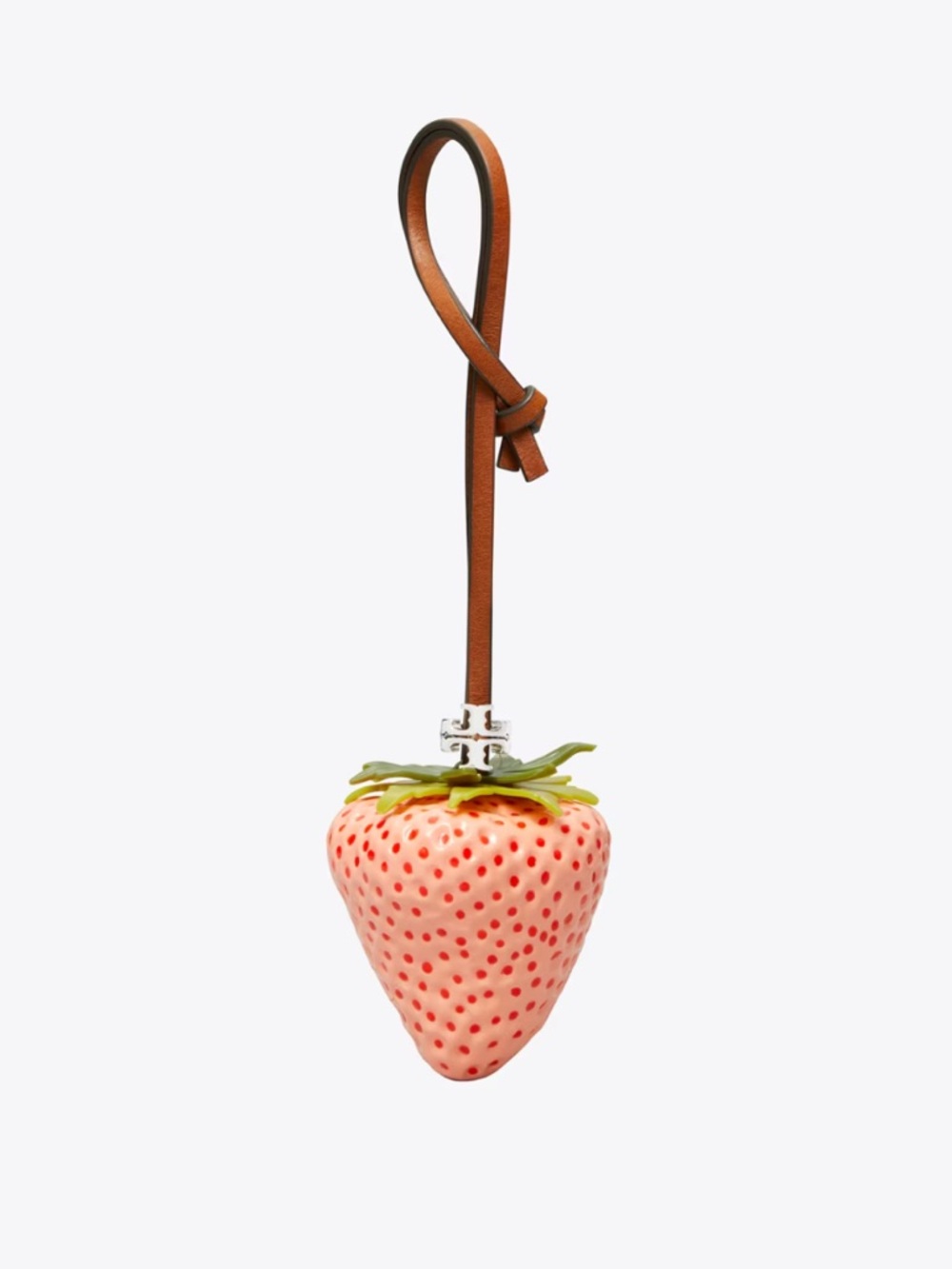 Tory Burch | Pink Strawberry Leather Bag Charm | Sweet Pink (Light Pink ONLY)